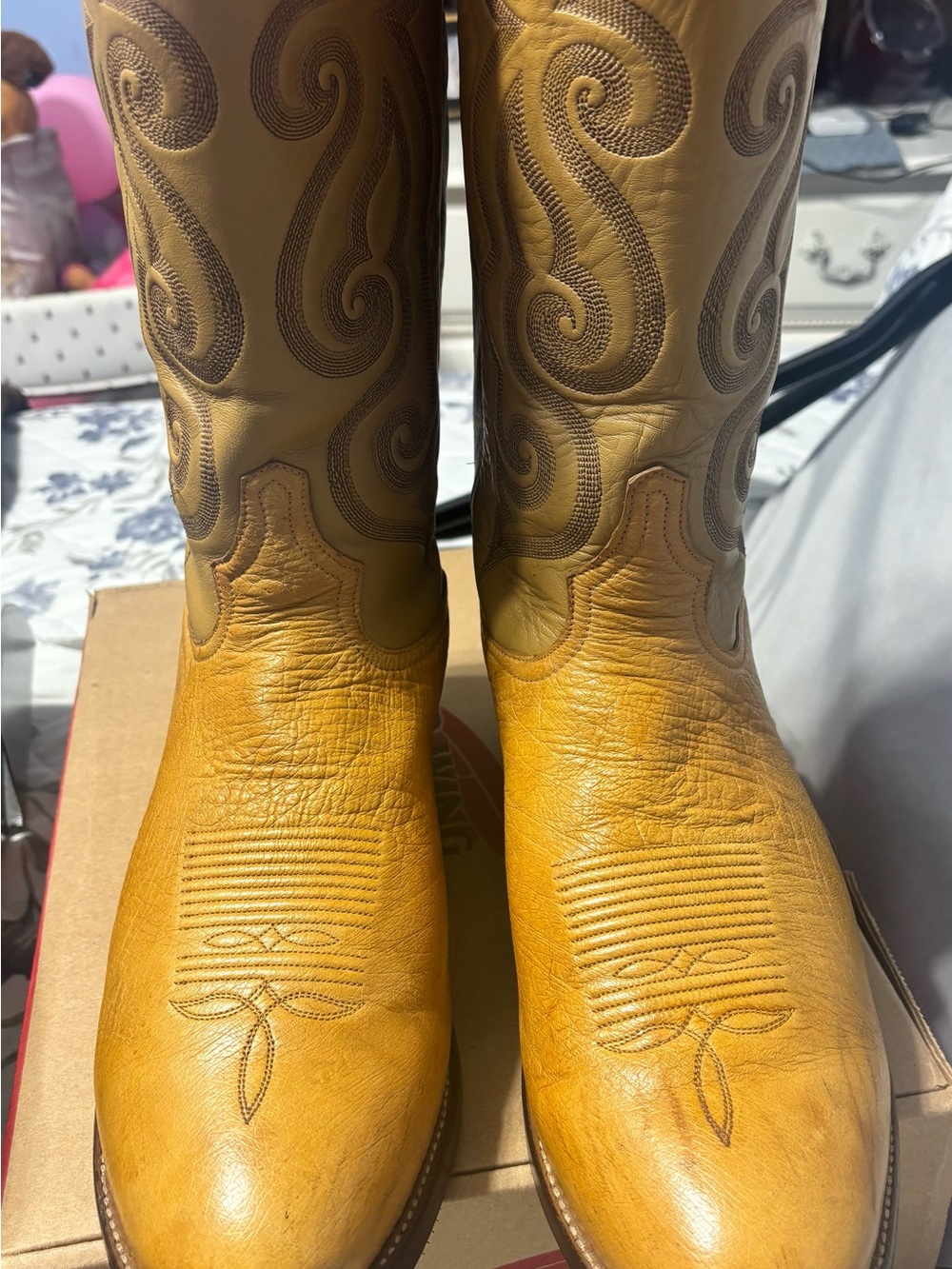 Tony Lama Smooth Ostrich Leather Cowboy Boots Style 8438 13D